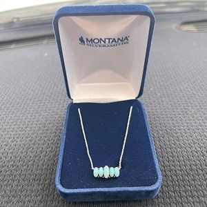 Montana Silversmiths Turquoise Quint Bar Necklace